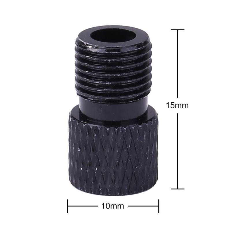 Schrader Valve Adapter Wear-resistant MTB Bike Valve Converter Fixed Gear Bicycle Presta to Schrader Valve Adapter: Black