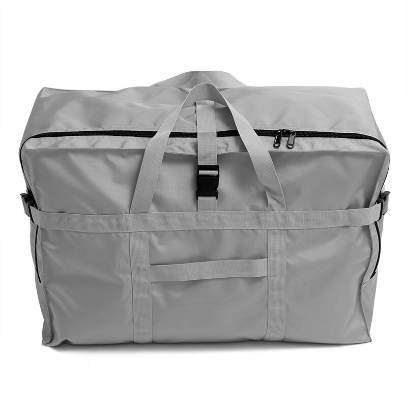 Waterproof Folding Travel Bags Men Large Capacity Luggage Bags Portable Men Women's Air Carrier Package Tote Travel Bag: Gray