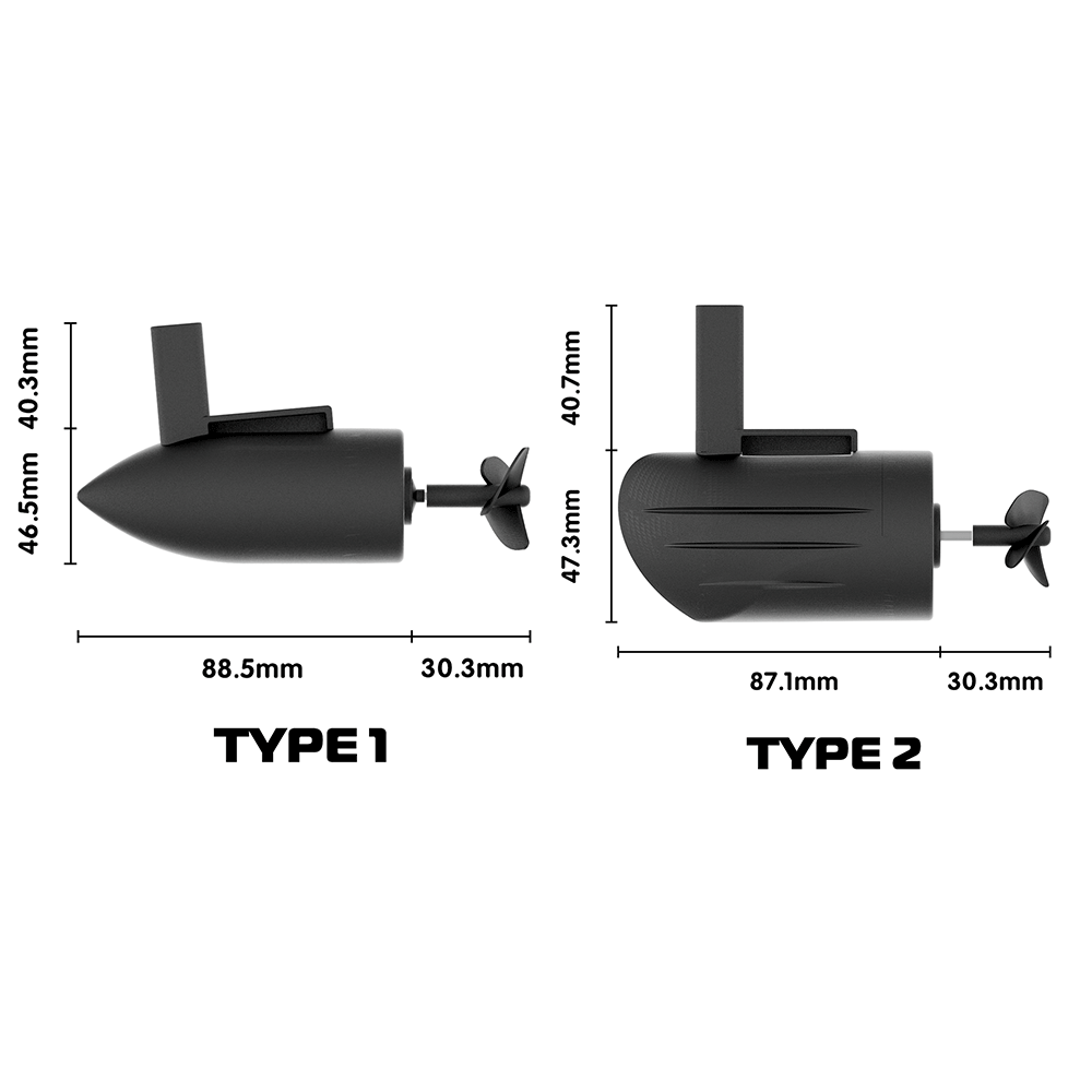 Flytec – moteur de bateau à appâts Original officiel, forte puissance, pièces de moteur avant et arrière avec hélice à 3 pales