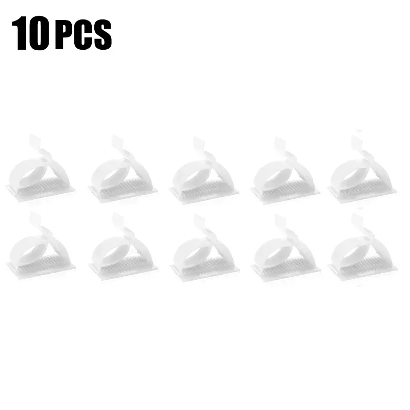 Selbstklebende Kabel-Organizer-Clips, verstellbar, für den Schreibtisch, ordentliches Kabel, Kabelmanager, Befestigungsklemme, USB-Kabel-Befestigungsclips für das Heimbüro: Black