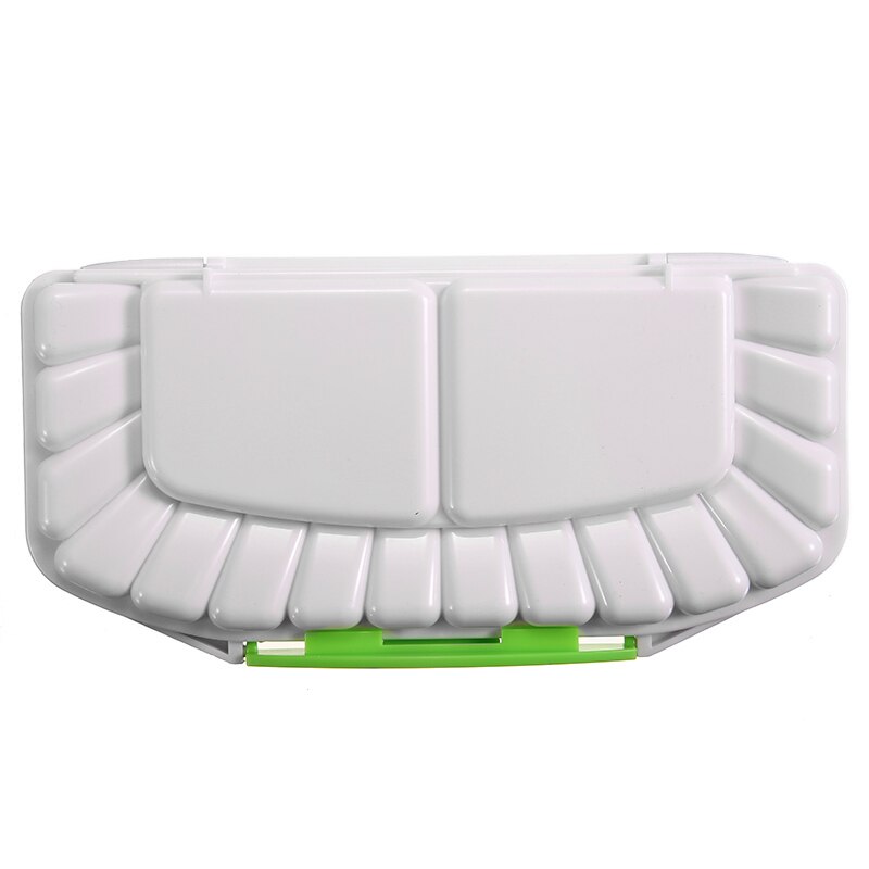 Paint Palette White Plastic Watercolor Palette Box Solid Paint Pigment Tray for Oil Painting Watercolor School Drawing Sationery