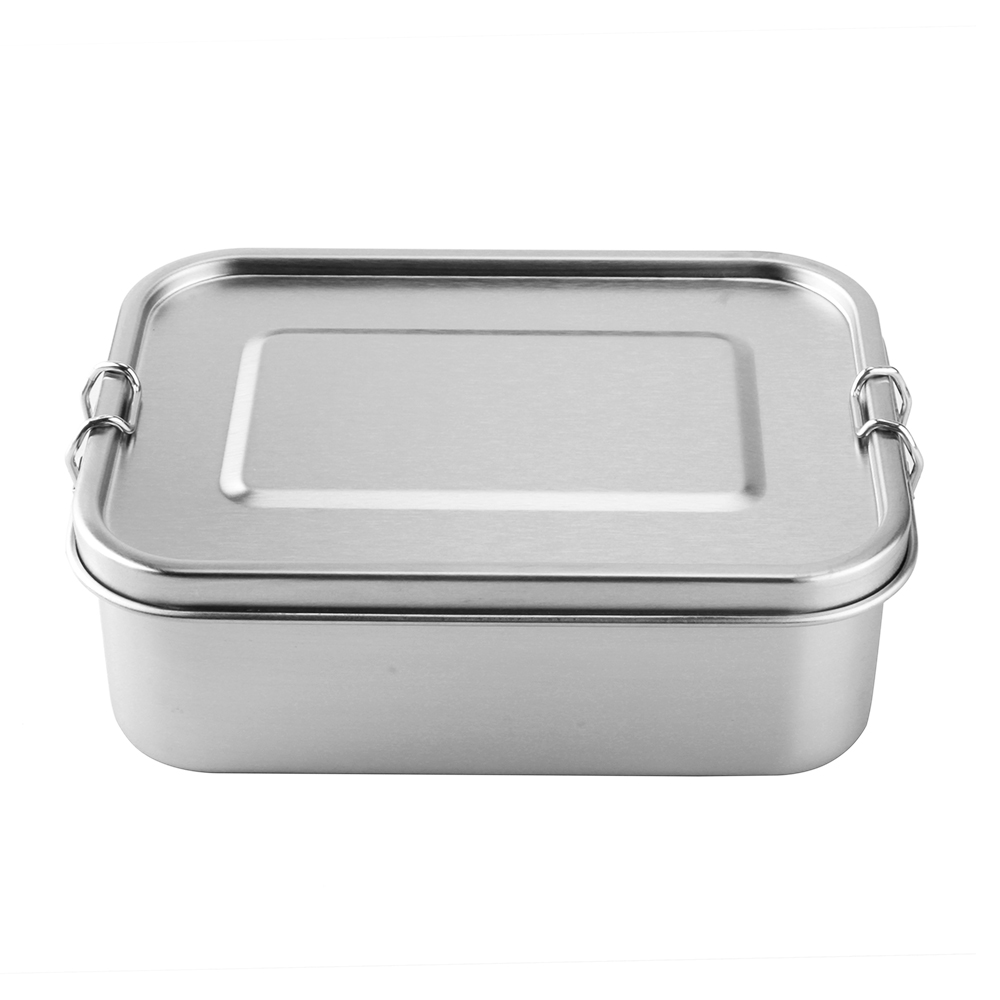 Leakproof Stainless Steel Bento Lunch Box Leak-proof Lid 1400ML Food Container with Removable Divider For Adults or Kids: 1200