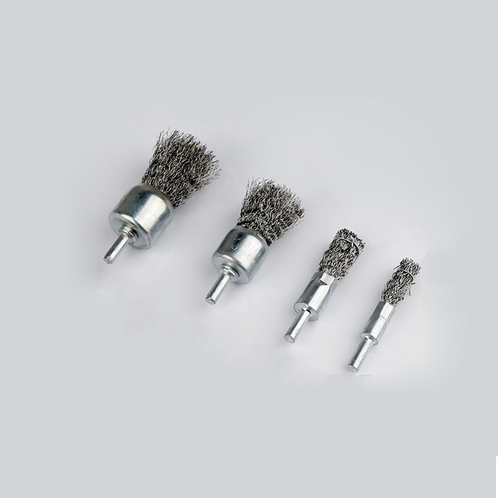 15/25/30mm Rotary Stainless Steel Wire End Cup Brush Wheel 6mm Shank