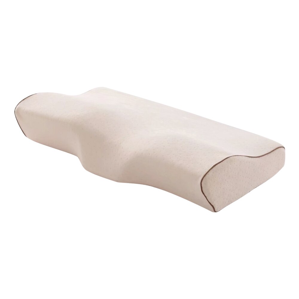 Memory Foam Beddengoed Kussen Nek Bescherming Trage Rebound Memory Foam Vlinder Vormige Kussen Gezondheid Cervicale Nek Grootte In 50*30 Cm: yellow 50x30cm