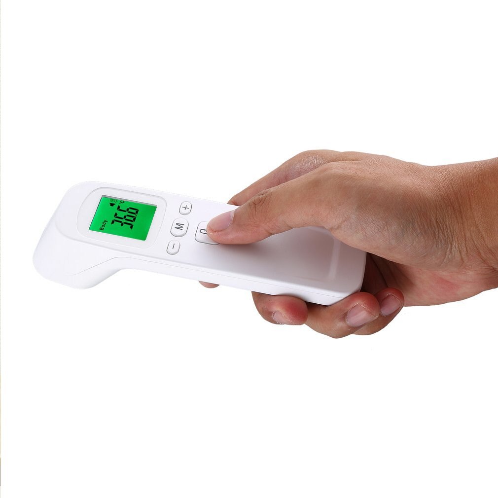Em Estoque! Medidor de temperatura infravermelho do termômetro do ir do lcd do termômetro infravermelho da testa de digitas
