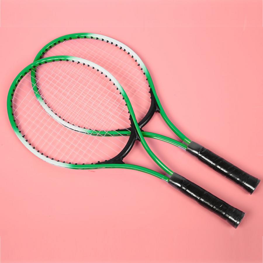 Kinderen Tennisracket Beginner Praktijk Racket Ijzer Legering Kinderen Kids Tennisracket Accessoire met Bal en Draagtas