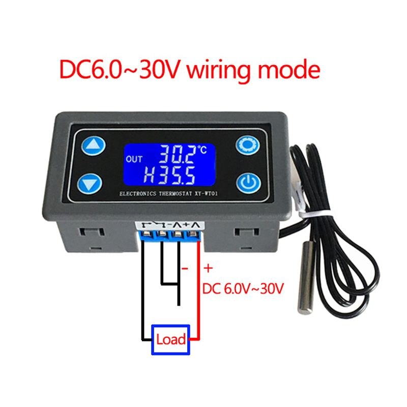Xy -wt01 temperaturregulator digital led-skærm opvarmnings- / køleregulator termostatafbryder