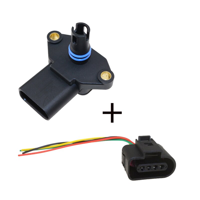 03D906051 036906051D Neue Für VW Golf MK3 MK4 Vento Bora Polo 1,2 1,6 1,4 16V Intake Manifold Pressure Sensor karte 036906051: Grau