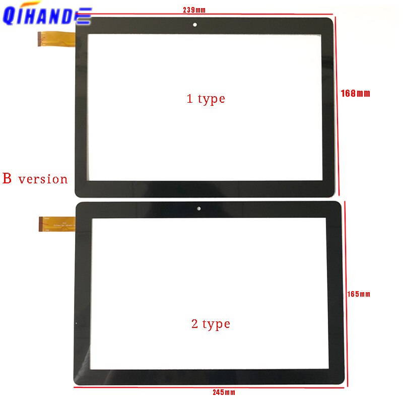 Negro pantalla táctil para, Innjoo, F104 IJF104BLK TIME2 F104 3G Tablet PC capacitiva táctil Reparación de Panel partes Sensor táctil de vidrio
