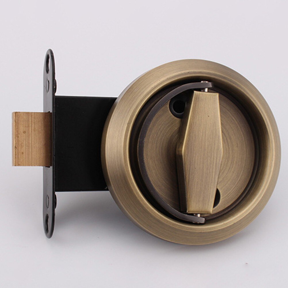 Double-sided Door Lock Stainless Steel 304 Recessed Invisible Handle Home Safety Hidden- Door Pulls Fire Proof Locks Set