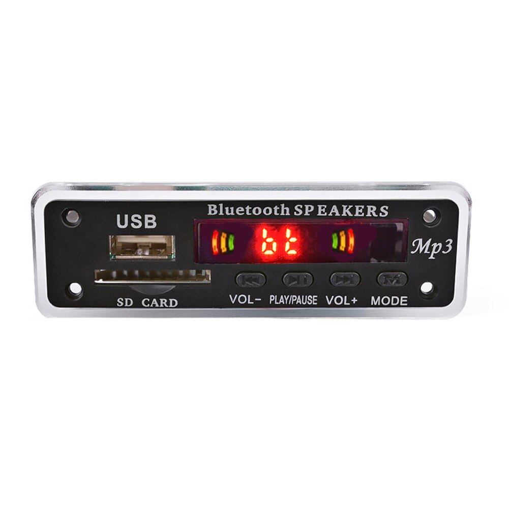 Car Speaker FM Radio Security Digital Card Wireless Bluetooth MP3 Decoder Module