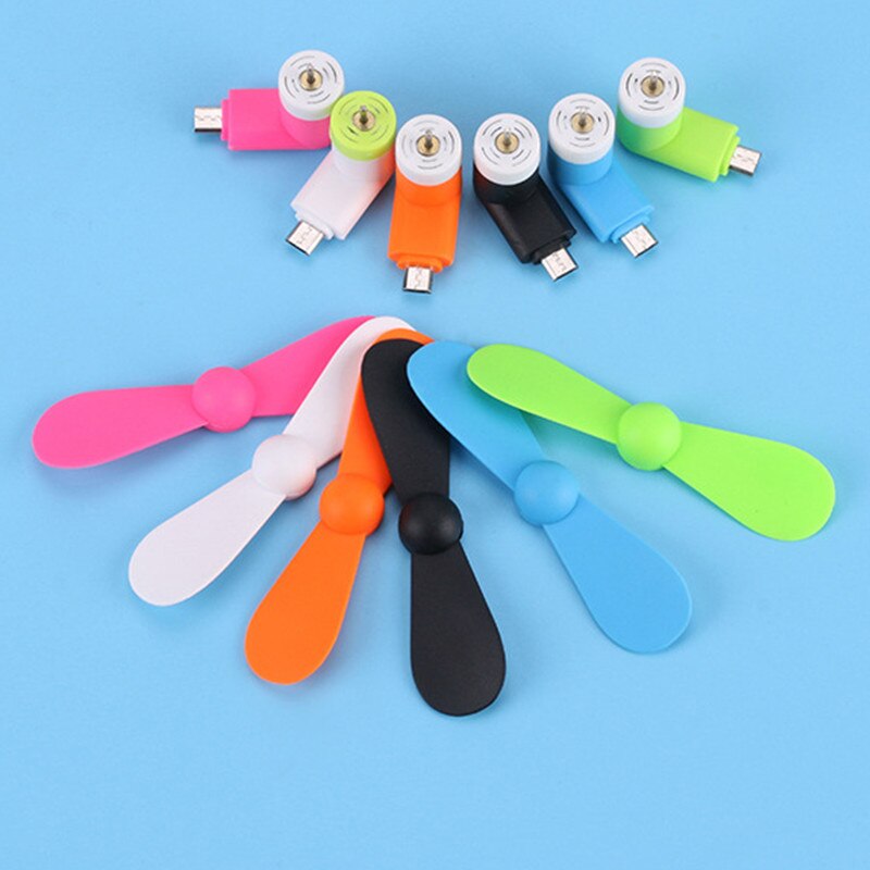Mobile Phone Fan Android Mini Cell Phone USB Handheld Fan Portable Mobile Phone Fan