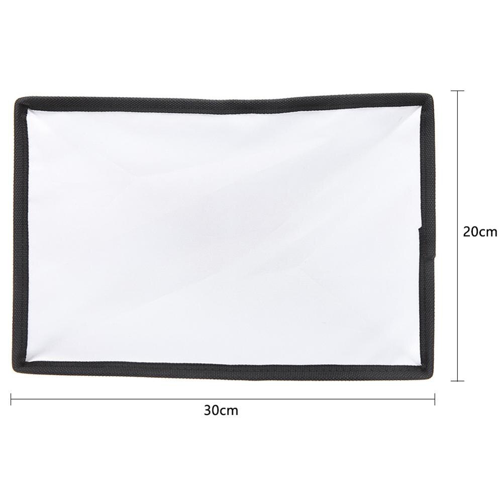 Difusor de Flash Reflector del Softbox difusor Speedlight Soft Box caja Universal de luz de Flash Softbox 20x30cm caja de luz