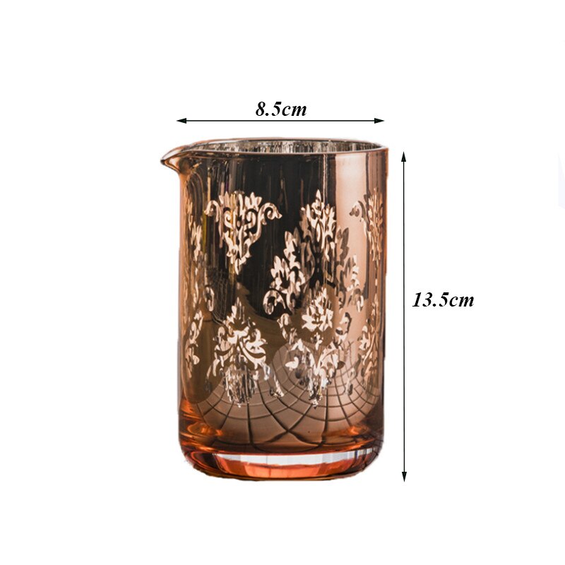 Taza de cristal de estilo japonés para Bar, vaso transparente para mezclar cócteles, whisky, cerveza, vino, jarra hueca