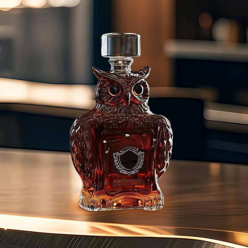 120ml Glass Wine Bottle Animal Statue Whiskey Liquor Decanter Bottle Wine Container For Alcohol Tabletop Decoration For Home Bar