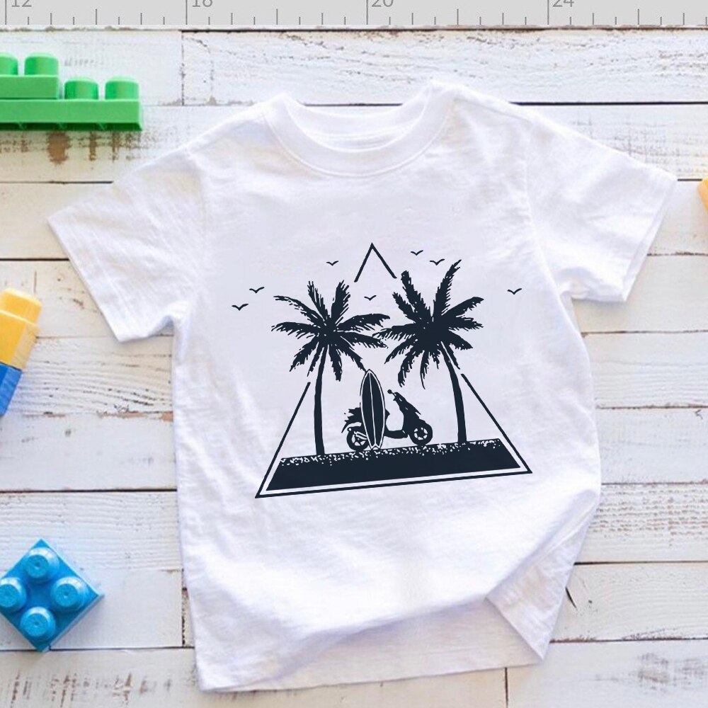 Harajuku Trend Child Tshirt Summer Casual Aesthetic Print Baby Boys Clothing Oversize Cozy Short Sleeve T-shirt Футболка