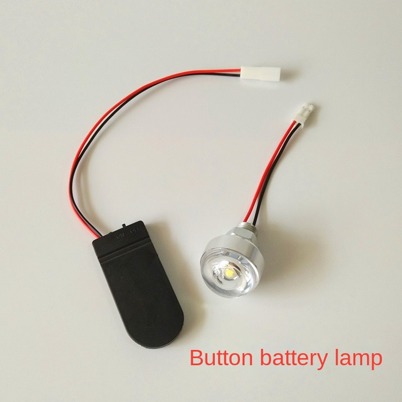 LED-Knopfbatterie, kleine Glühbirne, manuell, DIY-Zubehör, Dekoration, Mini-Batterie, Licht, helle elektronische Knopfleuchte, Ausstellung