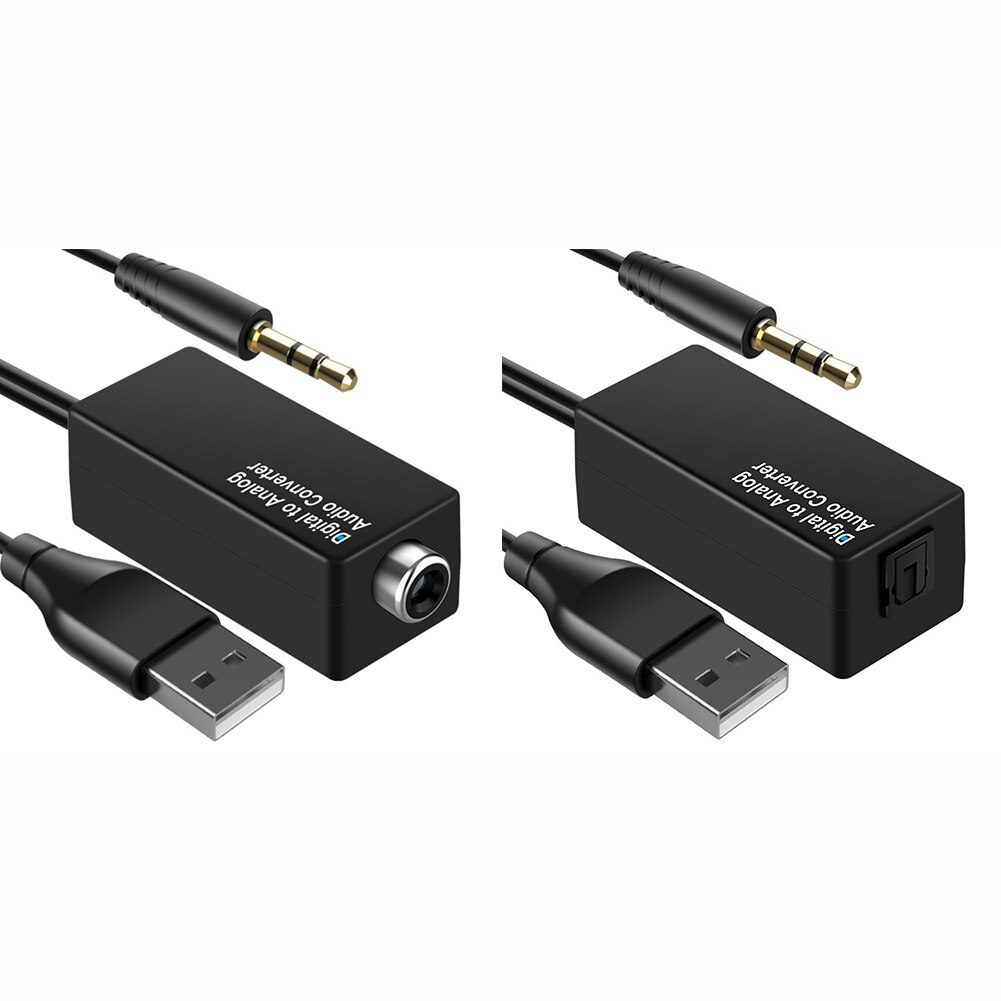 Audio Stereo Converter Dac Digitaal Naar Glasvezel/Coaxiale Analoge 3.5Mm Usb Decoder Adapter Voor Tv Set-top Box Voor Xbox/PS4