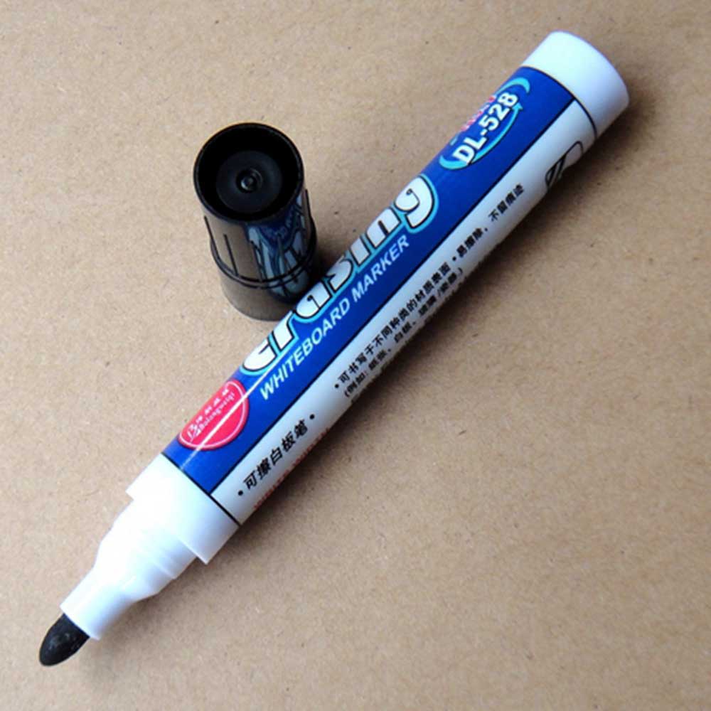 10pcs/box Marker felt marker pen black/blue/red erasable Whiteboard for Office