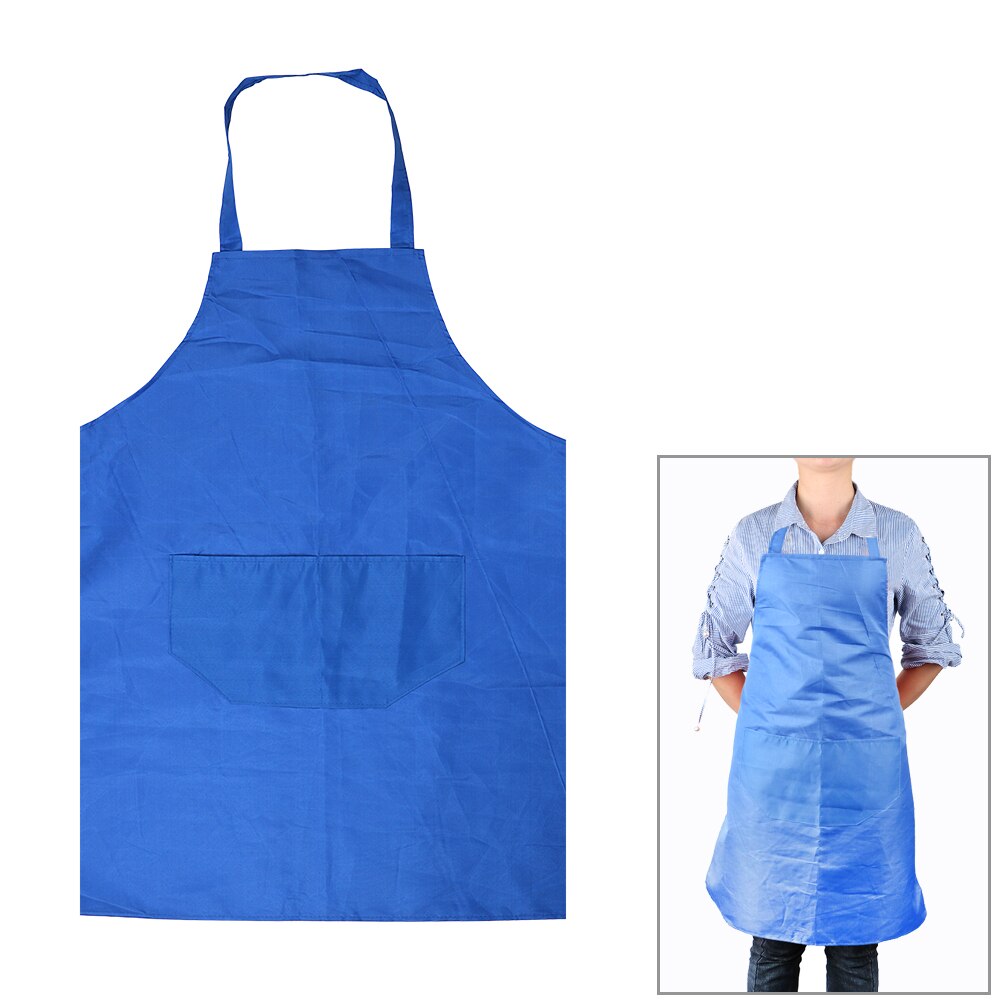 HILIFE Keukenschort Household Cleaning Tools Koken Accessoires Voor Thuis Restaurant Pure Kleur Overgooier Bakken Jurk: Blauw