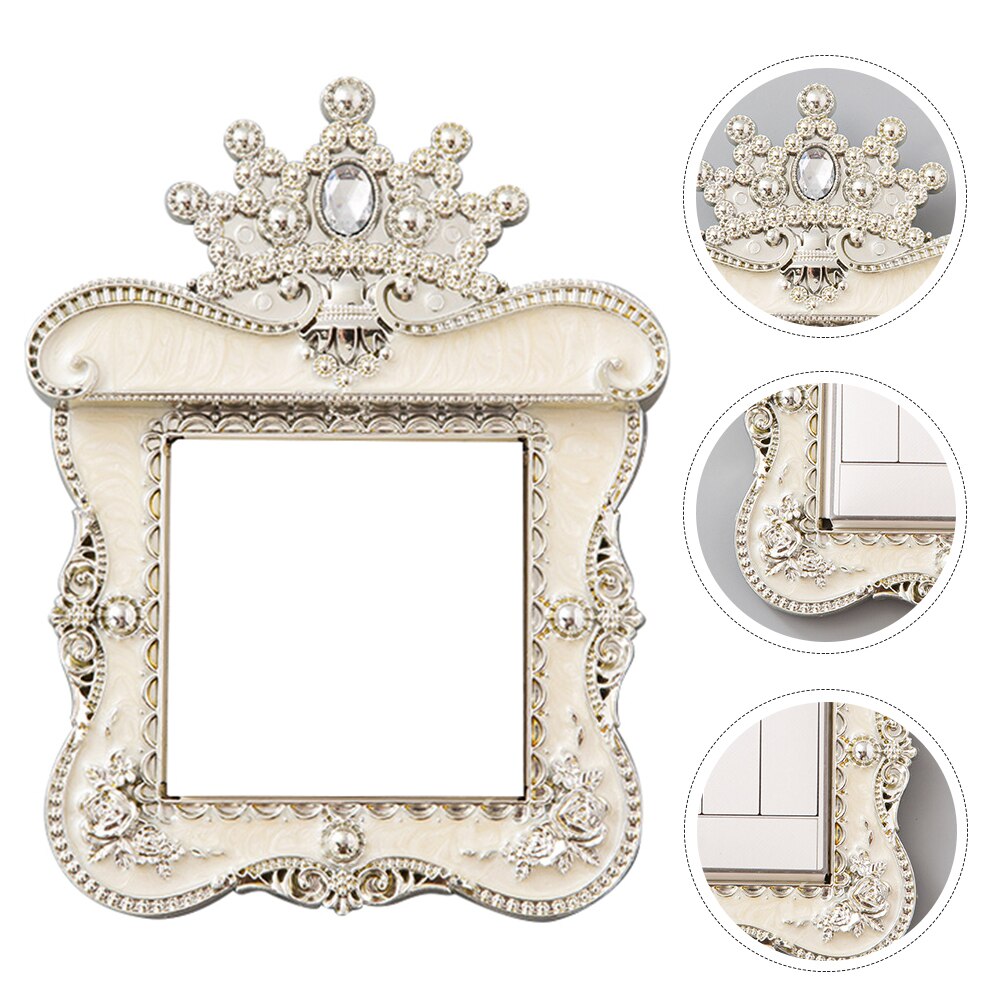 Outlet Wall Plate Replacement Rhinestone Light Switch Outlet Covers Plates: Silver