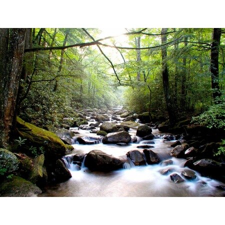 Living room Waterfall 3 Dimensional Wallpaper 289448993