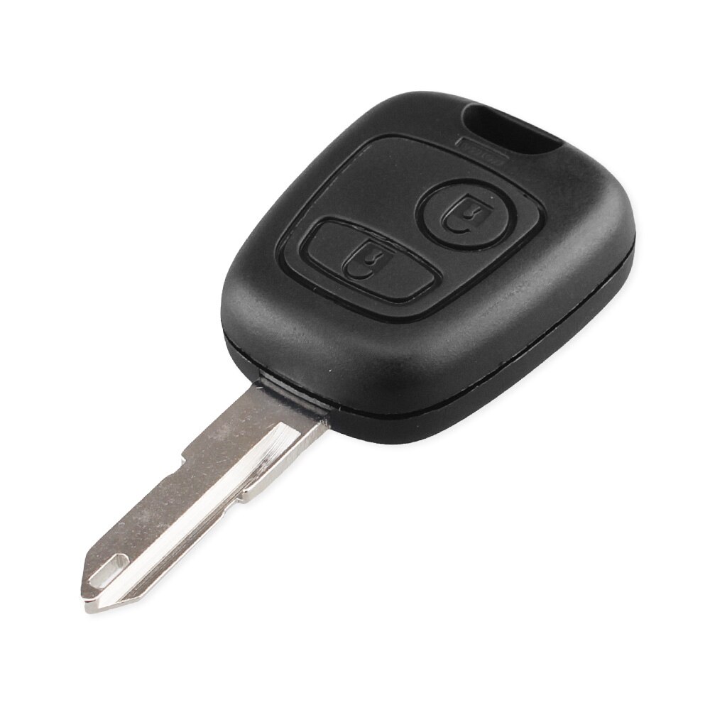 KEYYOU 2 przyciski wymiana zdalnego surowe kluczyki samochodowe powłoki obudowa pilota dla Peugeot 206 307 107 207 407 automatyczny etui na klucze: z Blade Key Case