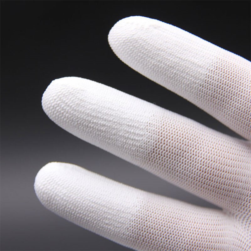 Anti Static ESD Electronic Working Gloves Pu Finger PC Antiskid For Garden