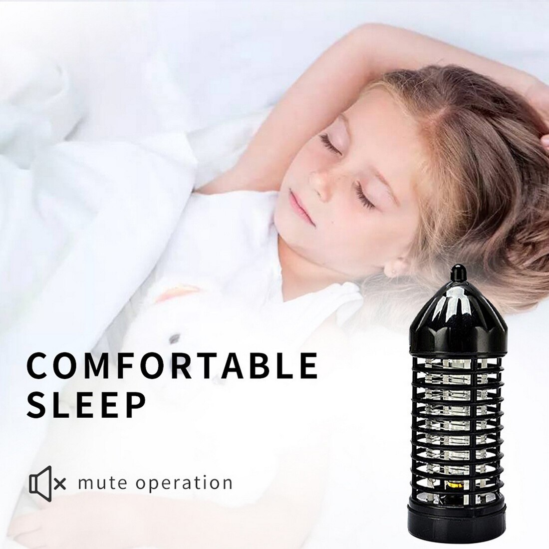Elektronikk myggdreper ledet elektrisk insekt zapper lampe anti myggavstøtende eu&oss plugg elektronisk myggfelle morder  #1*
