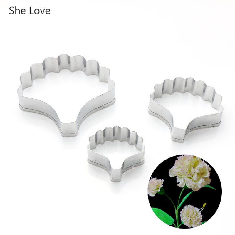 Chzimade-Molde de corte de arcilla polimérica de acero inoxidable, de pétalos de clavel, cerámica para manualidades, suministros de herramientas de arcilla