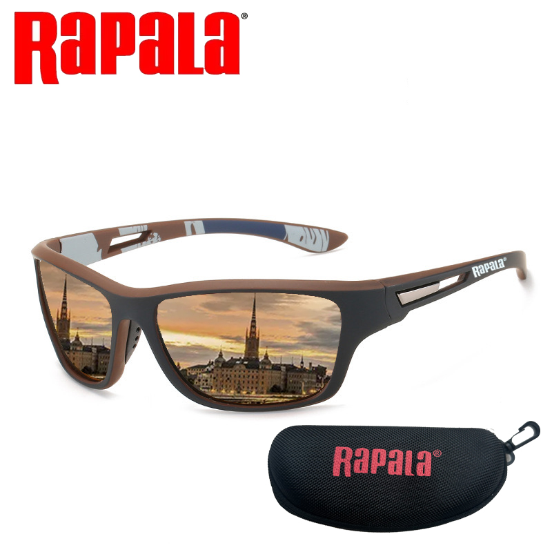 Rapala polarizado óculos de pesca das mulheres dos homens condução tons masculino óculos de sol caminhadas ciclismo óculos de sol uv400: ROXO