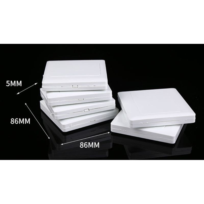 Electric Wall Switch Socket Blank Cover Panel Whiteboard ABS Outlet Plate Bezel Tool 86x86mm HX6D