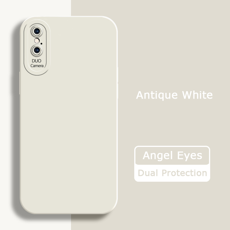 Angel eyes flydende silikone cover til iphone x xr xs max blødt, kameravenligt, stødsikkert telefoncover, iphone xr xs max taske: Bomuldsstof / Mørkegrå