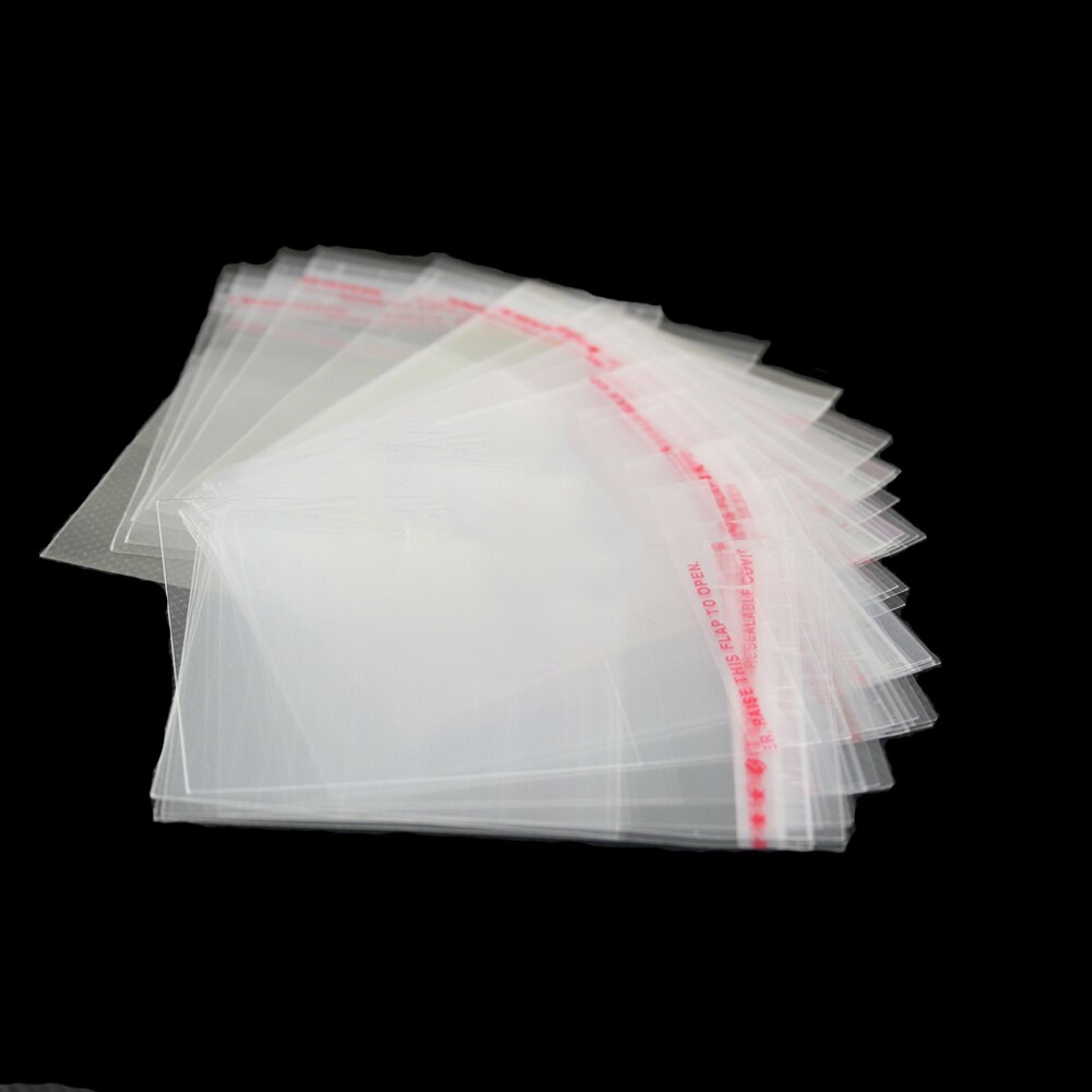 200pcs 6*8cm Clear Mini Small plastic bags for jewelry Self Adhesive Seal OPP Package bag PDC02-02