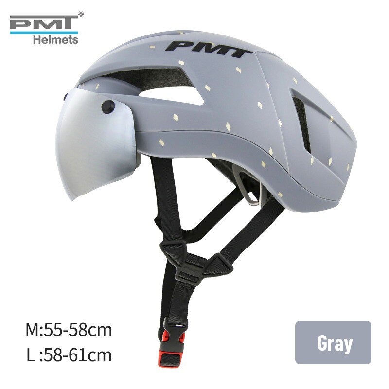 Santic PMT – casque de sécurité pour moto, ultraléger, pour cyclisme en plein air, lentille amovible, pare-soleil pour vélo de route en montagne: RS-01C / l