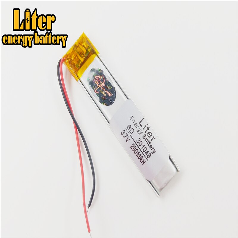 3.7v 200 lithium-polymer-akkuzellen 301048 li-po, li-ion) für  mp3 mp4 mp5 gps-, psp- und bluetooth-geräte