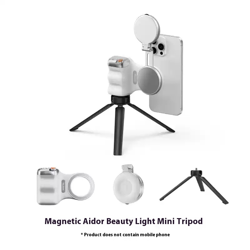 TELESIN Magnetischer Telefonkamera-Shooting-Handgriff mit Bluetooth-Auslöser-Fernbedienungsgriff für iPhone 16 15 14 HUAWEI VIVO Vlog Selfie