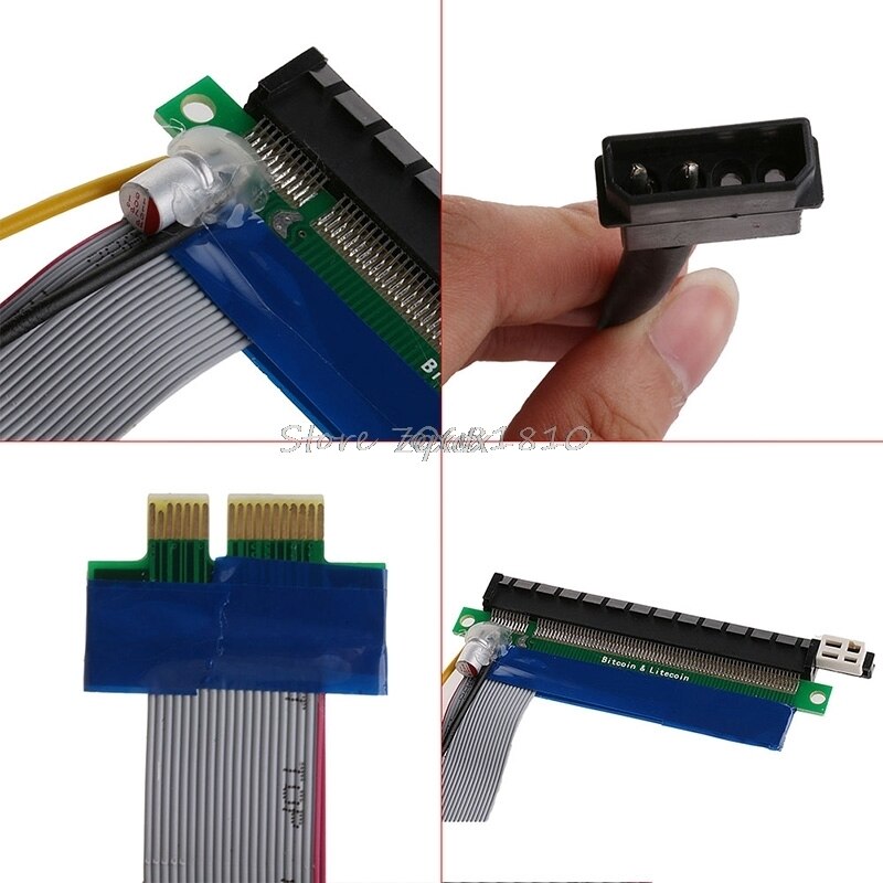 PCI-E 1x Zu 16x Powered PCI Express Extenr Riser... - Viceal PCI-E 1x Zu 16x Powered PCI Express Extenr Riser... - Viceal