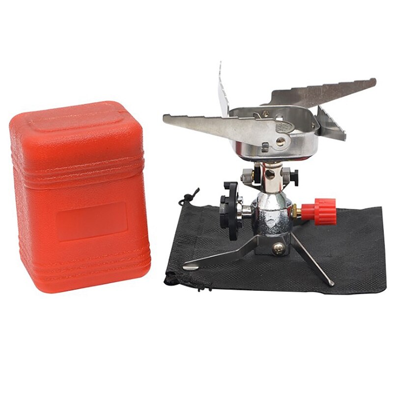 Camping Stove - Foldable Cassette Burner - Stainless Steel & Aluminum Alloy - 3-5 Person - Portable Outdoor Cooker