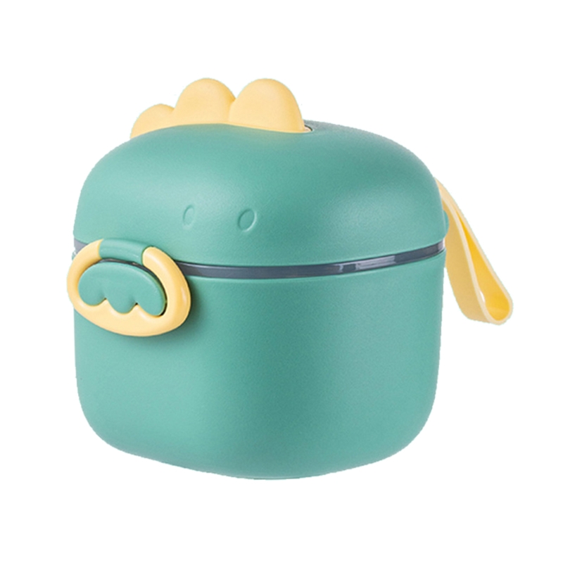 400ml/800ml Baby Formula Dispenser with Scoop Milk Powder Storage Box Infant Essential Cereal Snacks Container: Green-400ml
