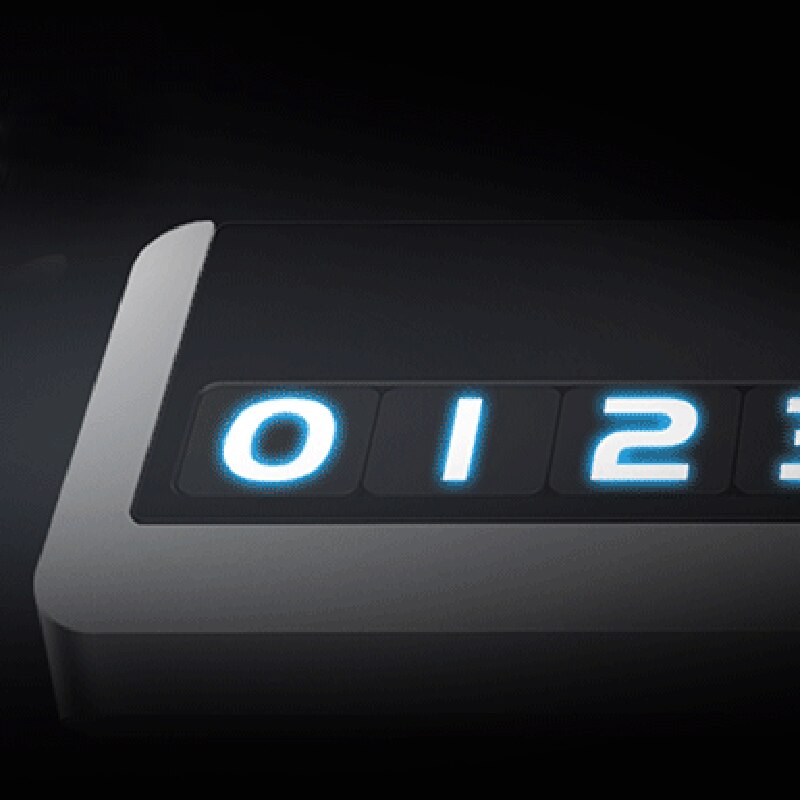 Temporary Parking Card Phone Number Card in Car Noctilucent Temporary Stop Sign Number Able