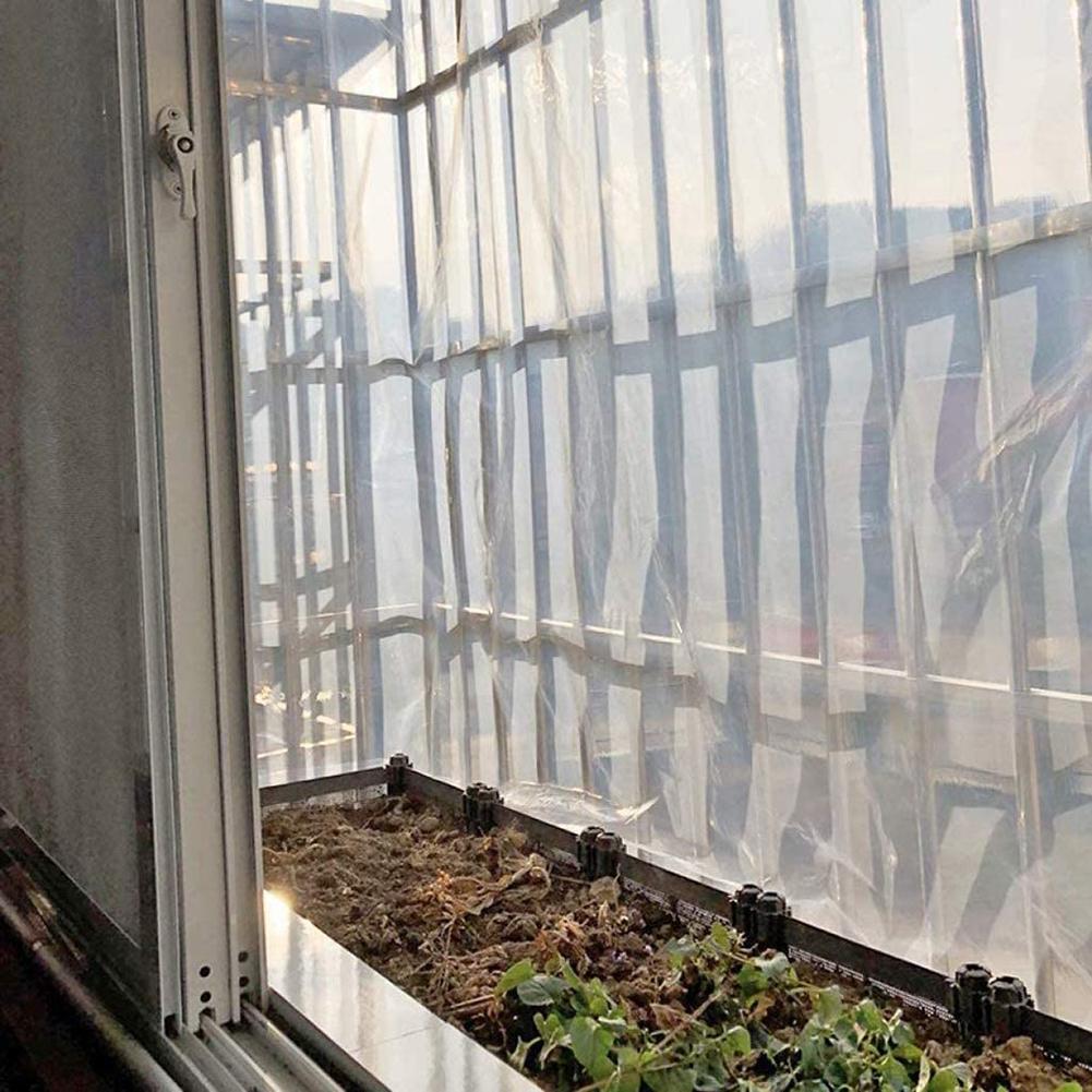 Bâche de pluie transparente épaisse de 0.3mm, en PVC, tissu de pluie Transparent, le balcon, abri pour plantes, matériau souple, directe