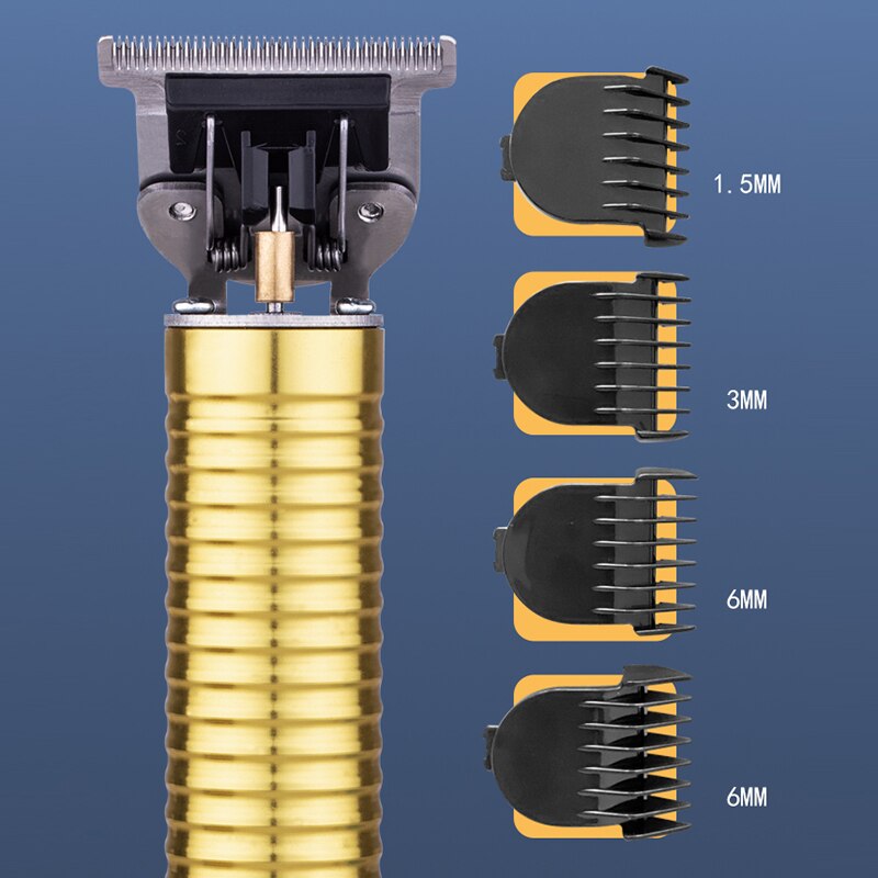 1 Pcs Elektrische T-Outliner Skelet Zware Hitter Cordless Trimmer Mannen 0 Mm Kaalhoofdige Tondeuse Afwerking Haar snijmachine