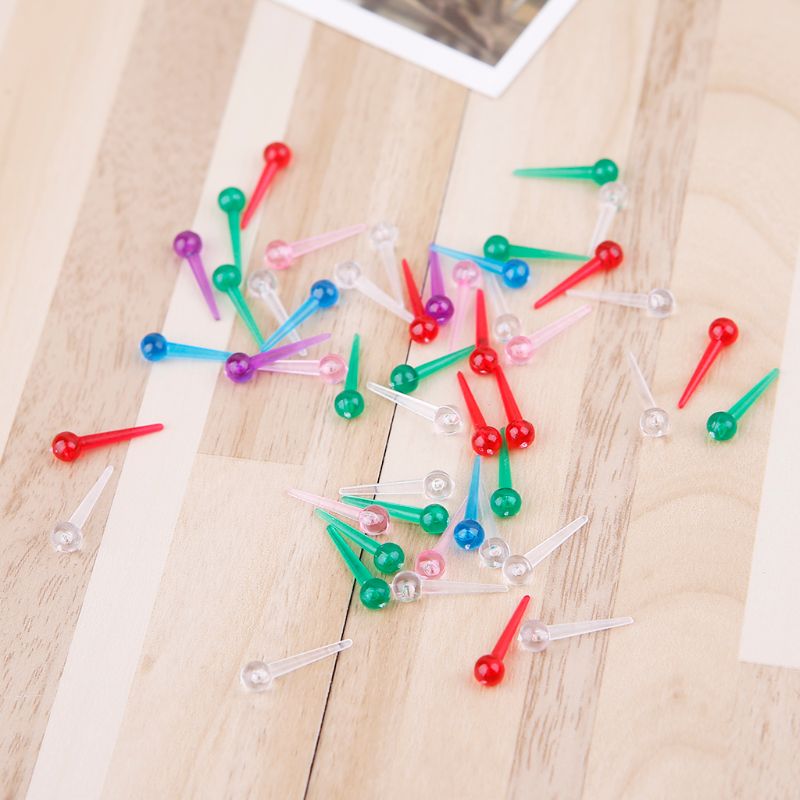 200pcs Plastic Safety Push Pins Thumbtacks For Dressmaking Scarf Tailor Offices Schools Supplies