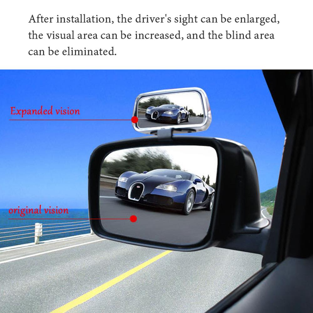 Car Mirrors Blind Wide Angle Spot Side Mirror Blind Spot Auto Rearview Mirror Rear View Mirror Parking Rimless Mirrors