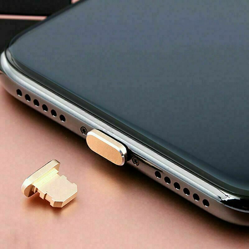 Anti Dust Plug Voor Iphone 12 11 Pro Xs Max X Xr 7 8 6 6S Plus 12 Mini metal Anti Dust Opladen Lader Dock Plug Stopper