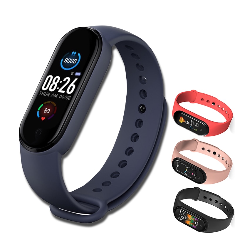 M5 Smart Bracelet Fitness Traker Heart Rate IP67 Waterproof Smart Watch Health Sport Smart Wristband Woman Wearable Devices