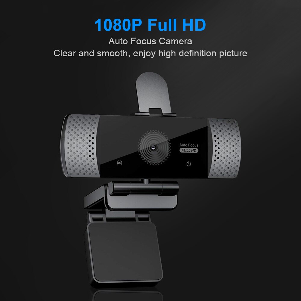 360 ° kierto usb 2.0 verkkokamera 1080p hd 2mp automaattitarkennus tietokonekamera webbikamerat sisäänrakennettu mikrofoni linssisuojuksella jalusta kannettavalle tietokoneelle