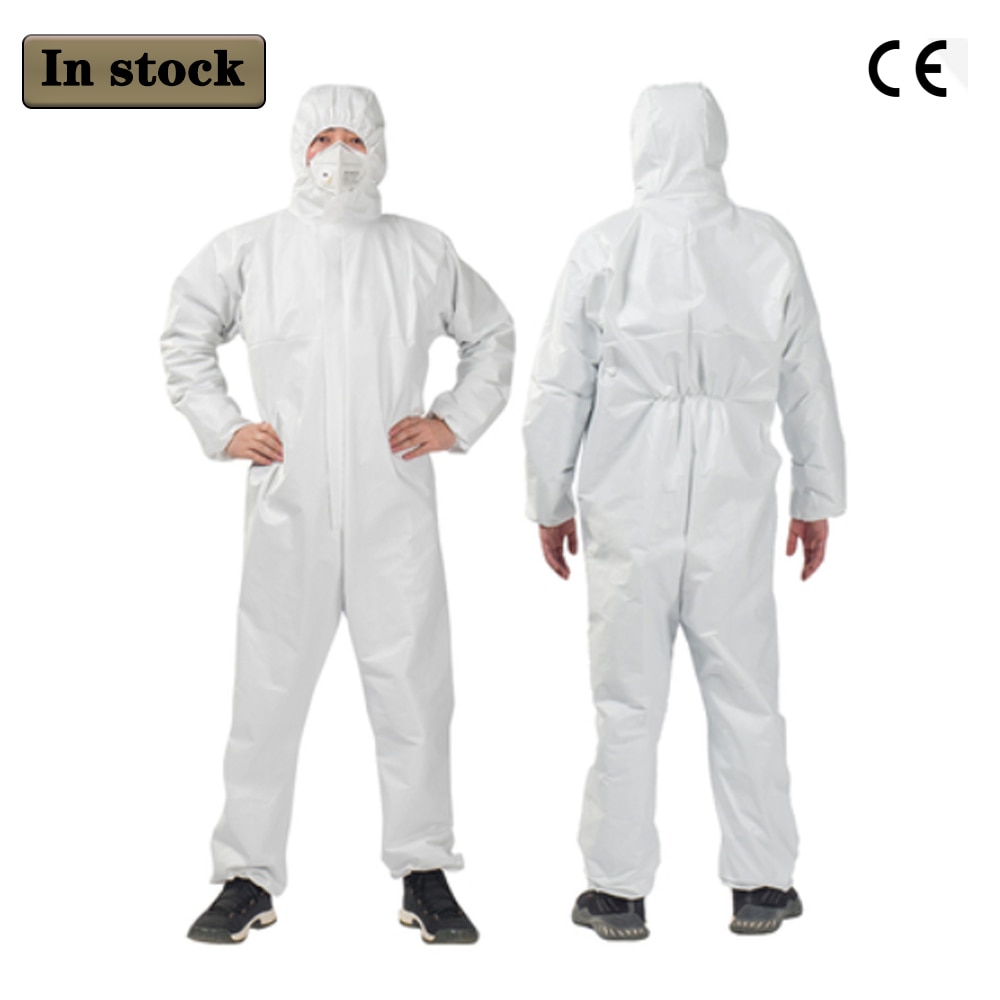 PPE Hooded protective clothing Antibacterial Anti-Virus Suit Prevent Invasion of Virus Staff Protective Clothing