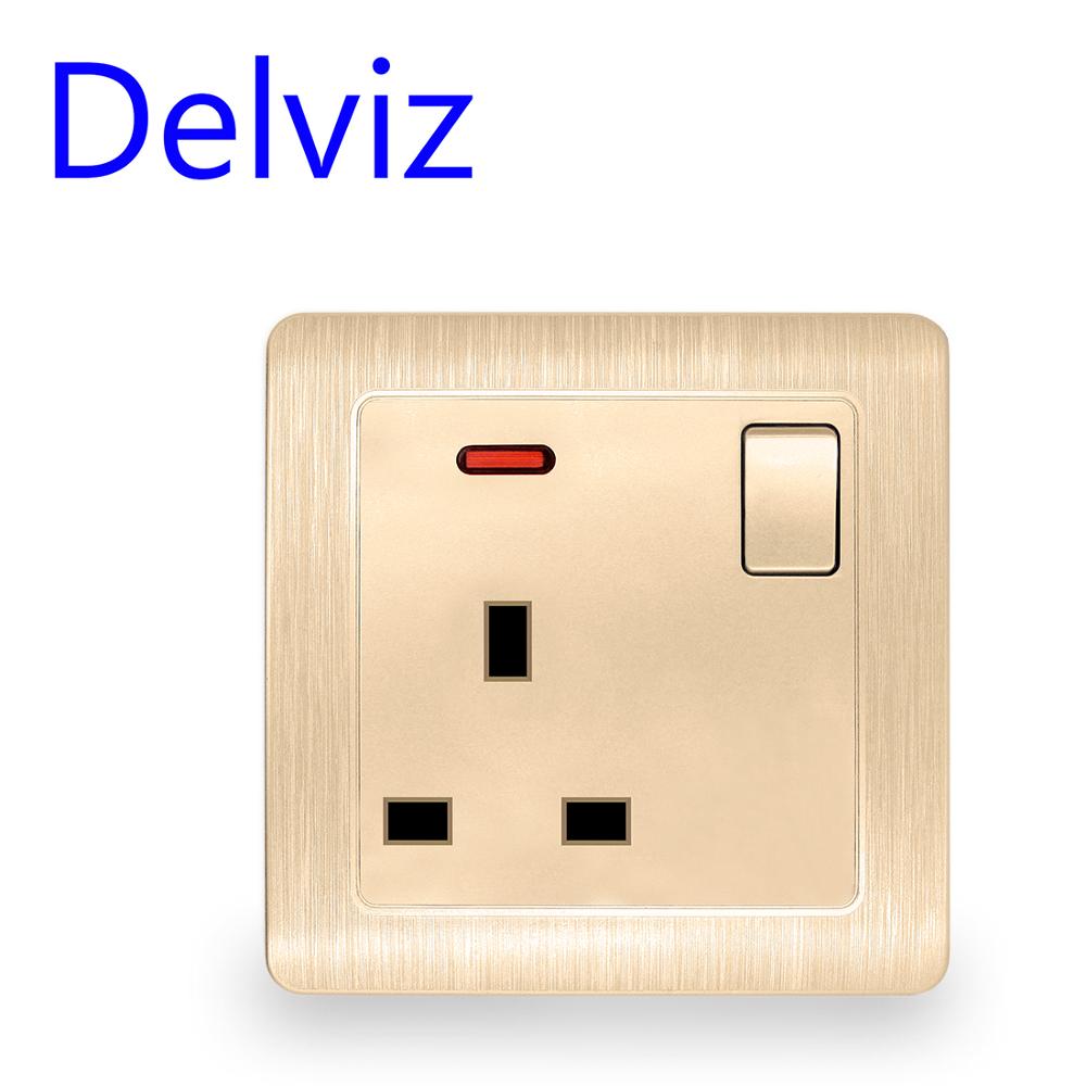 Delviz UK standard 13A wall socket panel, type 86 ... – Grandado